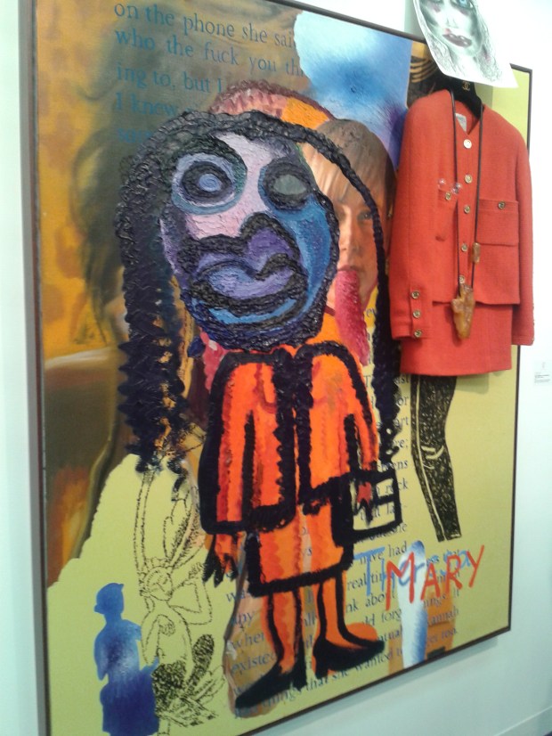 Rod Bianco Gallery - Sverre Bjertnes & Bjarne MelgaardUntitled (Mary Theresa), 2013Oil on linen, Chanel suit, and mixed media