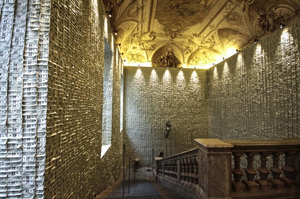 Eric Doeringer THE HUG 2014 installation view